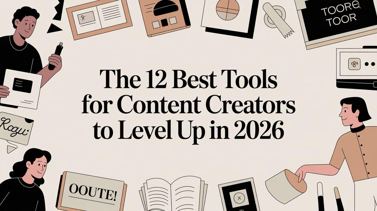The 12 Best Tools for Content Creators to Level Up in 2026