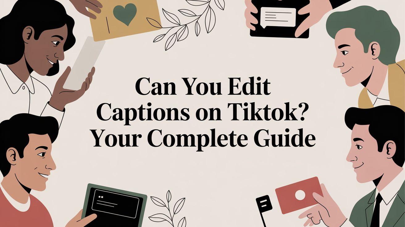 Can You Edit Captions on TikTok? Your Complete Guide