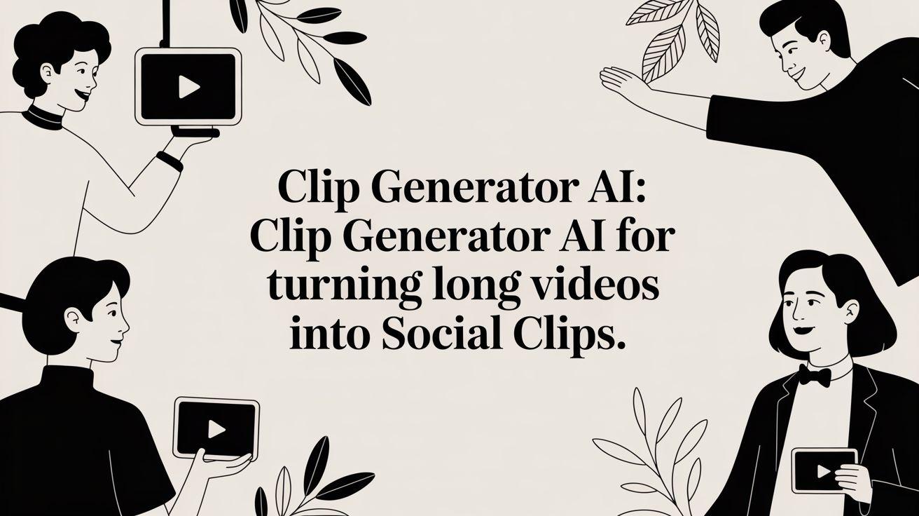 Clip Generator AI: A Guide to Turning Long Videos Into Viral Social Clips