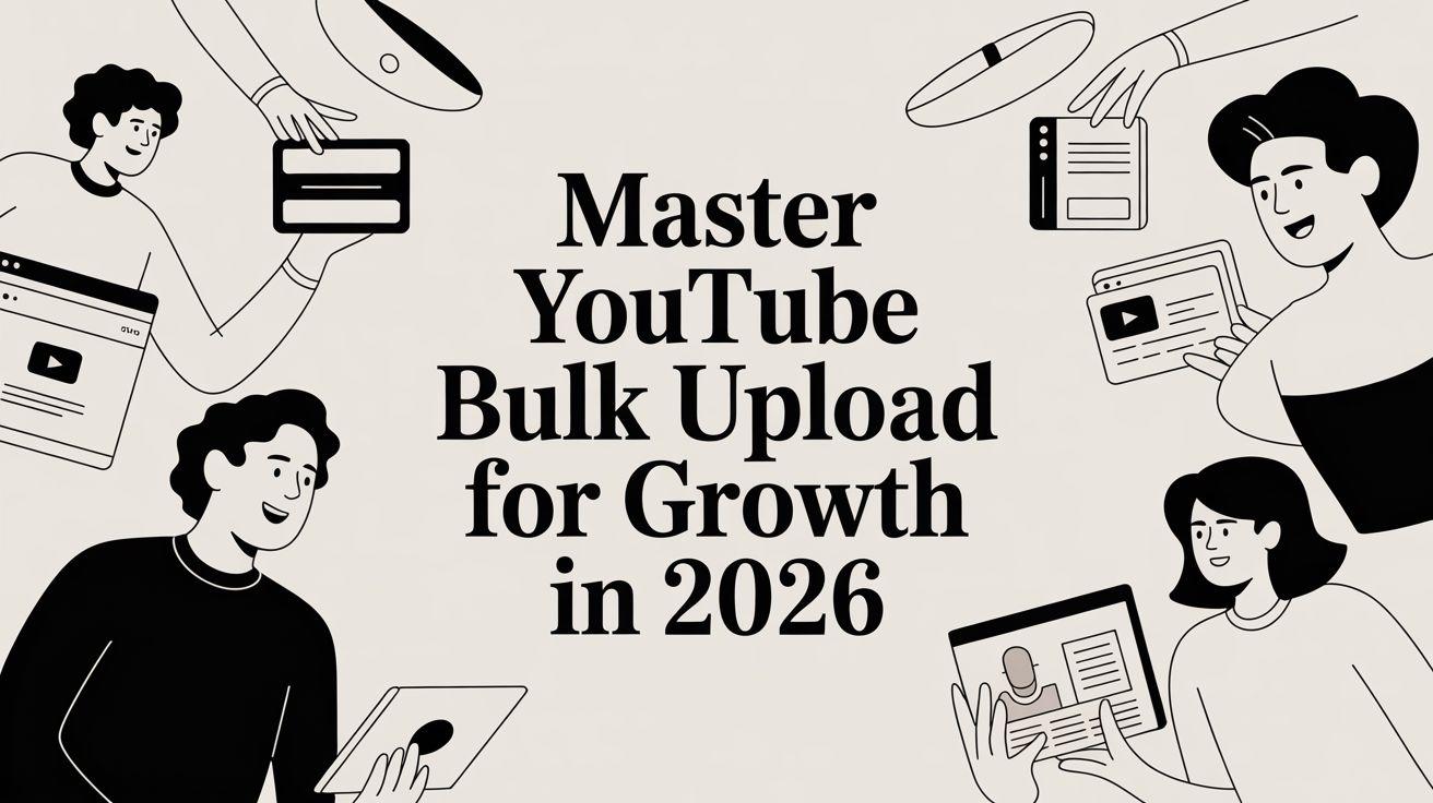 Master YouTube Bulk Upload for Growth in 2026